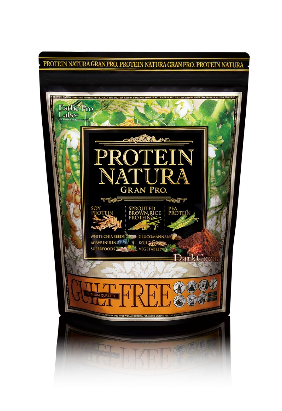 プロテインナチュラグランプロ(ダークココア)大袋 810g
